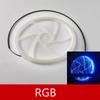 4PCS 5.9inch LED Car Sound Speaker RGB Symphony 64 Color Ambient Light Interior Decoration Acrylic APP Control Atmosphere Lamp
