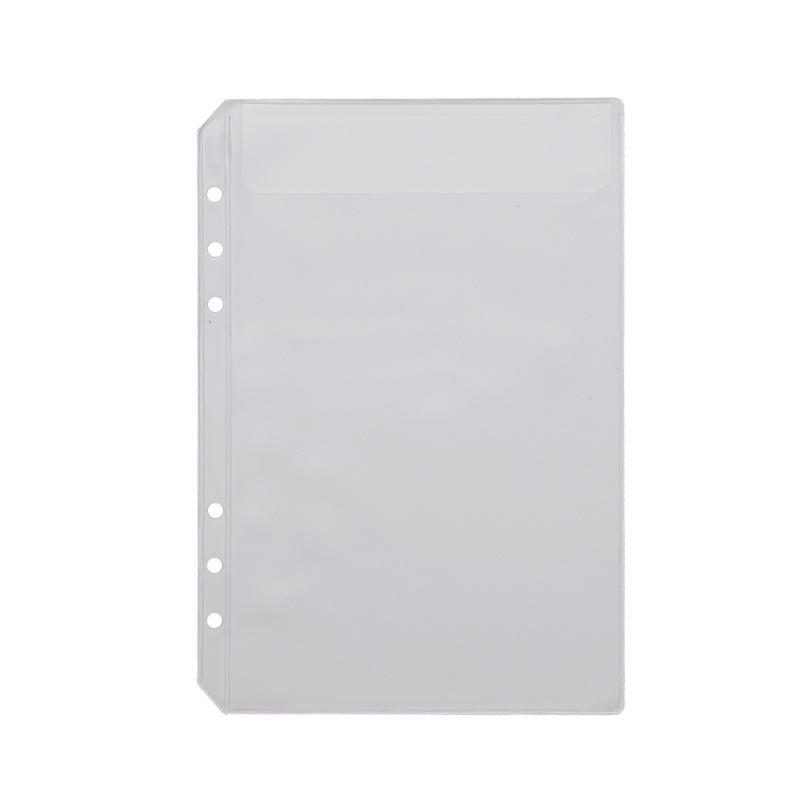 A5/A6 Multi-spec Transparent 6-Hole Zipper Loose-Leaf Notebook & Ticket Planner PVC Storage Bag