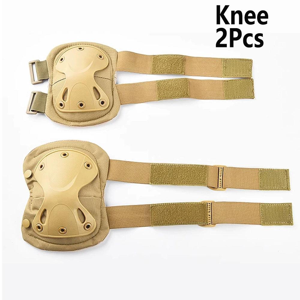 Protective Gear 4Pcs Knee Pads Elbow Pads For Cycling Mountaineering Hiking Outdoor-use Sports Protection Outdoor-use Tactical