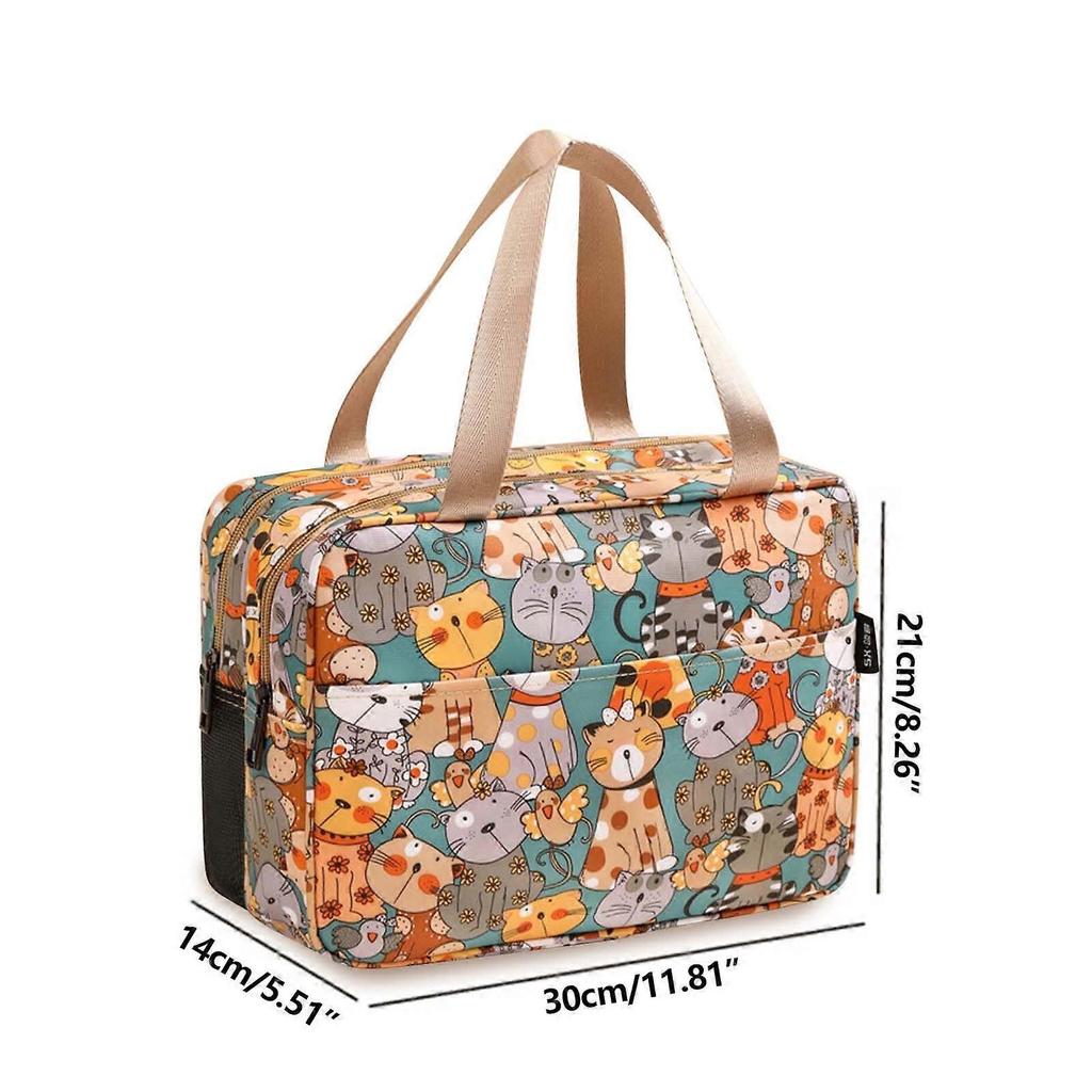 Travel Makeup Bag Portable Women Cosmetic Bag,cartoon Pattern, Handbag Toiletry Bag Cosmetic Case