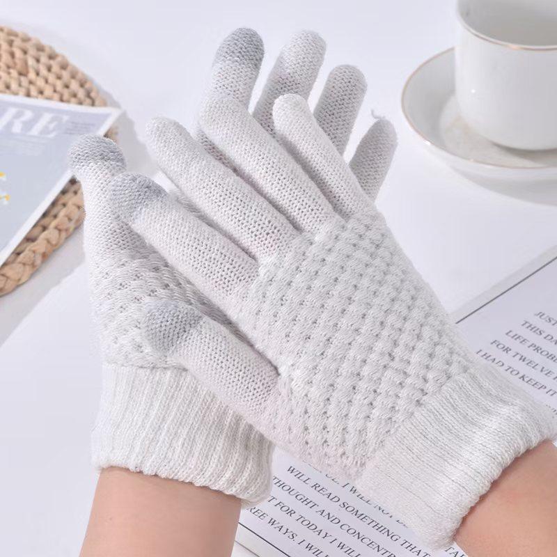 Gloves pineapple gloves cold winter warm gloves student gloves piled thickened riding gloves