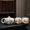 Color-Changing Chameleon Dragon & Phoenix Zisha Teapot Set - Xishi Design Gift Box