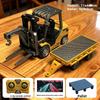 2-in-1 Desktop Mini Alloy Toy 1:64 Bluetooth Remote Control Forklift Car with Trailer Christmas New Year Gift In Color Box