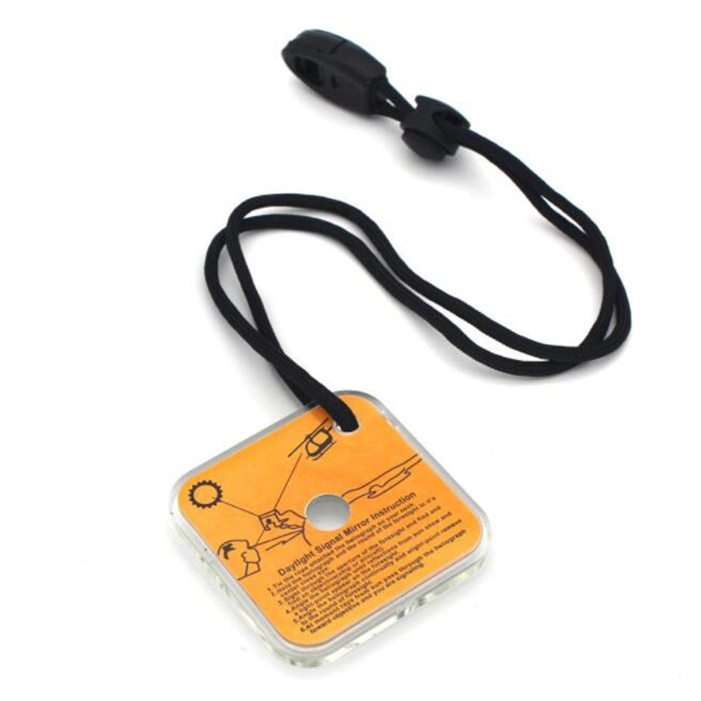 

New 1PC Outdoor Survival Reflective Signal Mirror Hiking Camping Emergency Practical Daylight Reflective Tool First Aid Supplies жёлтый