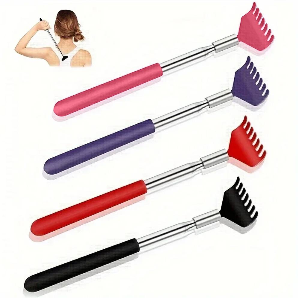 Portable Extendable Back Scratcher Stainless Steel Telescoping Back Scratcher Tool Telescopic Back Scratching Tool Massage Gift
