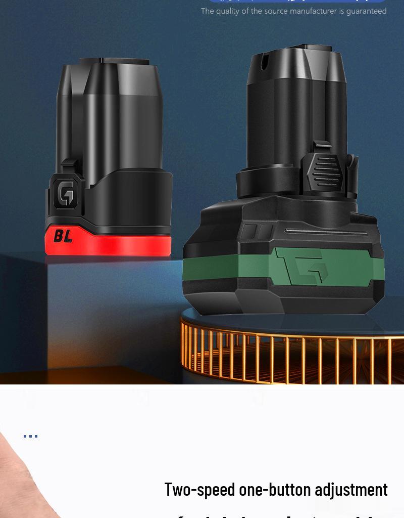 Brushless 16.8V Lithium Handheld Drill: Multifunctional Dual Speed Electric Screwdriver