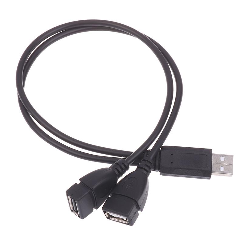 

USB-хаб с несколькими портами, док-станция для зарядки, разветвитель USB-кабеля, зарядное устройство для телефона, адаптер питания, шнур, 2 порта, 1 штекер Male на 2 гнезда Female чёрный