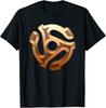 Bronze 45 Rpm Vinyl Record Adapter DJ Shirt  45rpm Insert TShirt Unisex T-Shirt