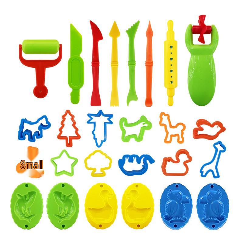 26-Piece Colored Clay Tools & DIY Molds for Kids - Play-Doh Supplies & Baby s Plastic Clay Toys