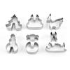 8/10/18/24Pcs Stainless Steel Cookie Cutter Set 3D Shape Design Various Patterns Holiday Cookie Mold Christmas Gift Baking Tool