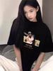 T-shirt Chic Larga a Maniche Corte in Puro Cotone - Design di Alta Gamma Estiva Donna 2026