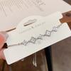 Micro-Set Zirconia Shell Temperament Adjustable Pull-Out Bracelet Female Niche Light Luxury Design Sense Four-Leaf Clover Bracelet Hand Jewellery