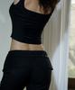 ODOR Pin Line Slacks - Black