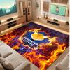 Tappeto in Velluto di Cristallo con Stampa del Leicester City Football, Comodo Assorbente d'Acqua Antiscivolo Tappeto per Pavimenti Interni
