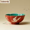 111ml Forbidden City Red Butterflies Teacup Traditional Tea Bowl Tea Cup Set Tea-tasting Personal Cup Chazhan Master Cup Teaware