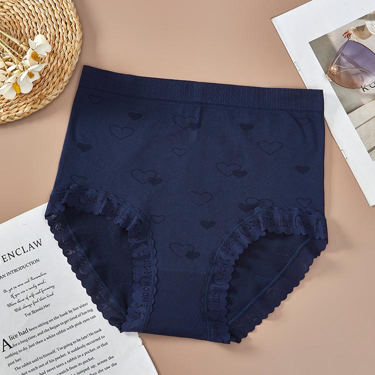 Plus Size Women's Summer Soft Breathable Non Scented Hip High Waist Briefs
