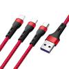 PD100W 3-in-1 Fast Charging Cable for iPhone 15, Android, and LeEco Devices