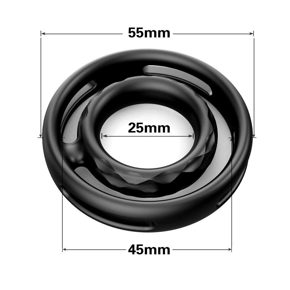 Silicone Male Lock Fine Ring Delay Training Device Penis Exercise Double Ring Adult Pleasure Products