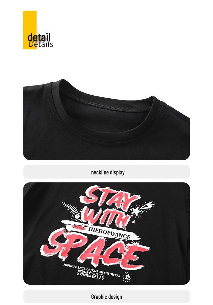 Kids' Hip Hop Dance Outfit: Boys' Trendy Set & Girls' Crop Top with Cargo Pants - Summer Jazz Performance Wear