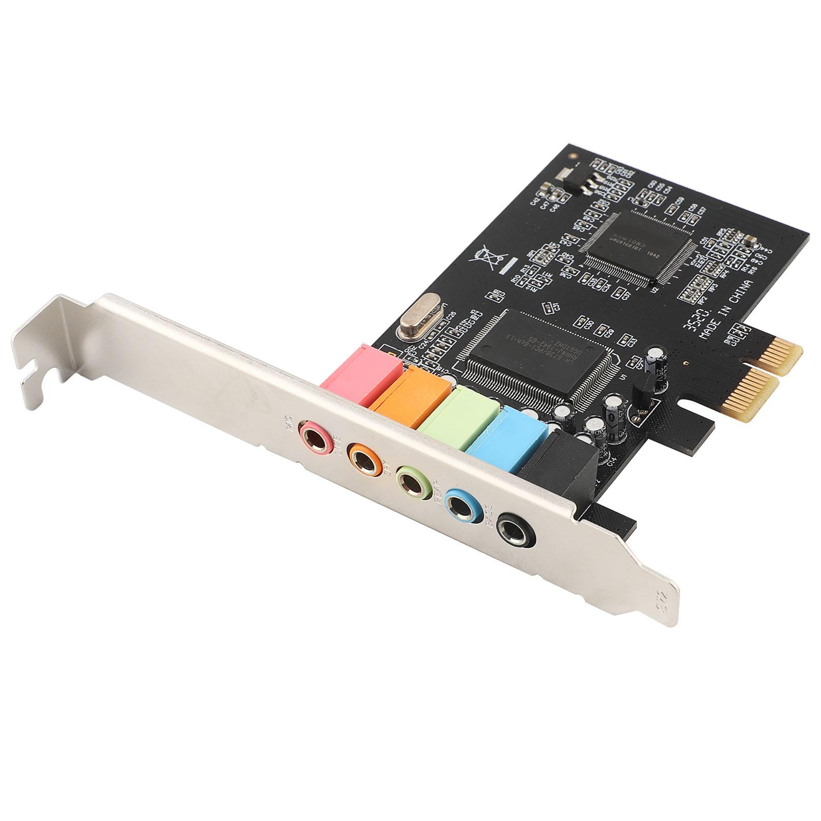 

Звуковая карта PCIe 5.1 Channel 6 Channel o Карта CMI8738 Чип с CD Аксессуары