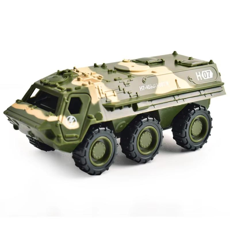 Liga de metal carro relógio simulação militar tanque armado veículo blindado caminhão de brinquedo das crianças modelo helicóptero