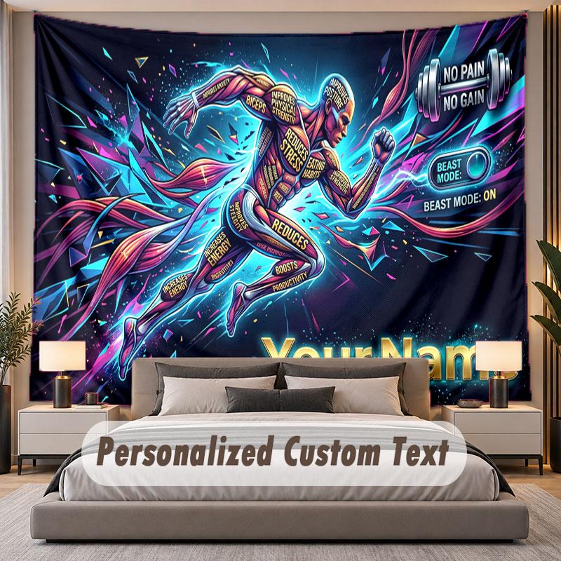 Personalized Name Designs (23) Theme Custom Tapestry Personalized Custom Name Text Wall Hanging Tapestry Home Decor Background Cloth