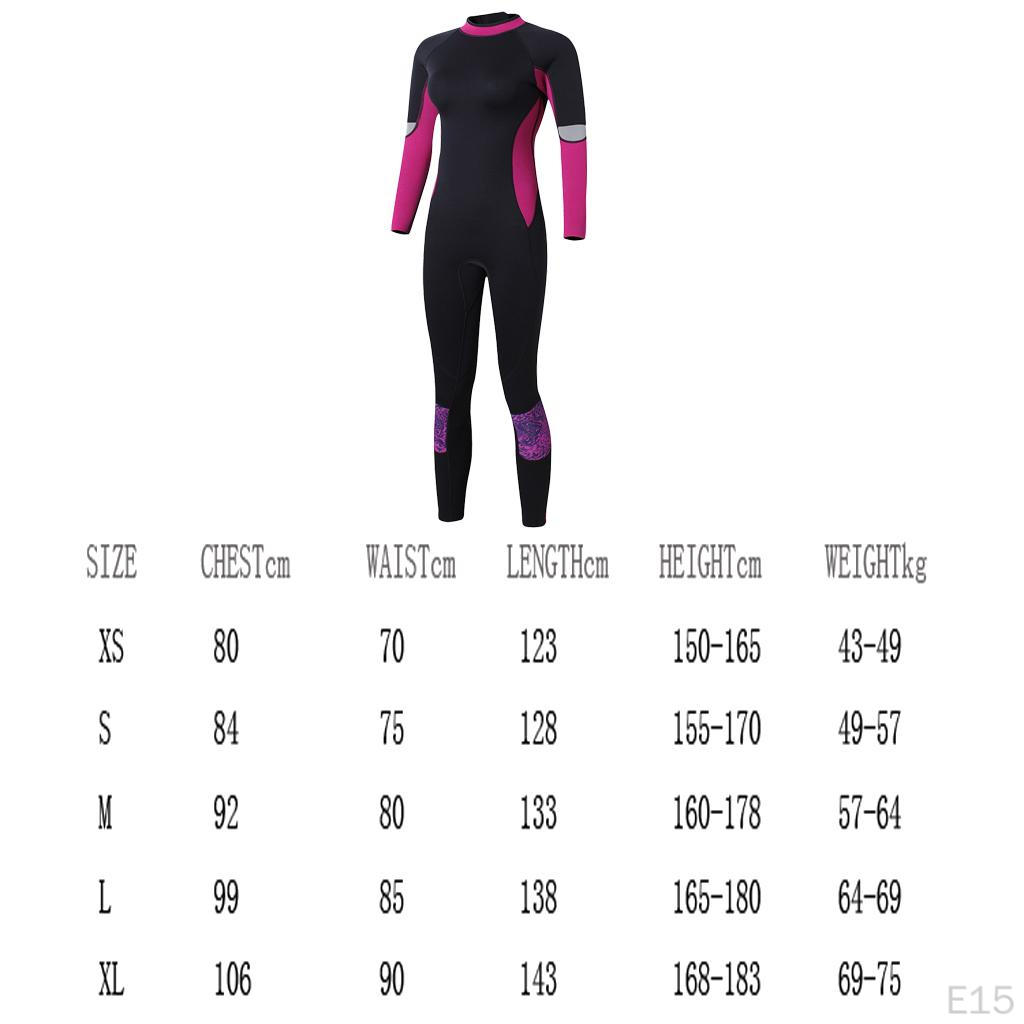 Stretch Neoprene Full Wetsuit for Dive Swim Surf Snorkeling