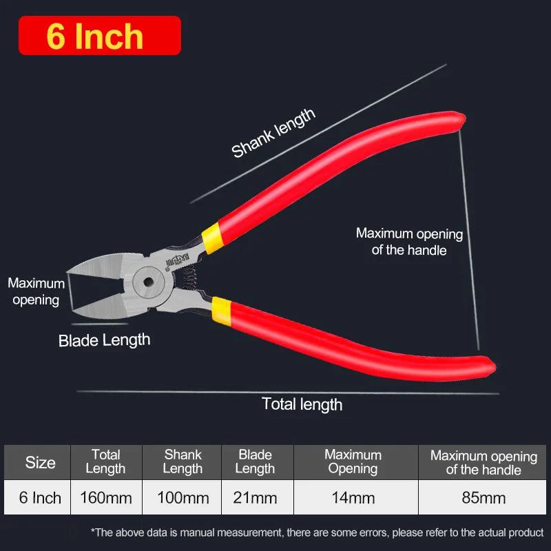 Electricity Wire Cable Cutters Cutting Work Side Diagonal Pliers Repair Hand Tools