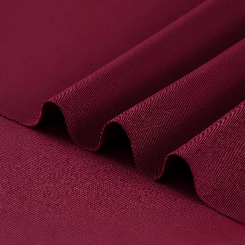 Air Layer Fabric Spring Summer Thin Knit Elastic Soft Breathable Clothing Fabric Cloth Sewing Polyester Spandex Rayon Material