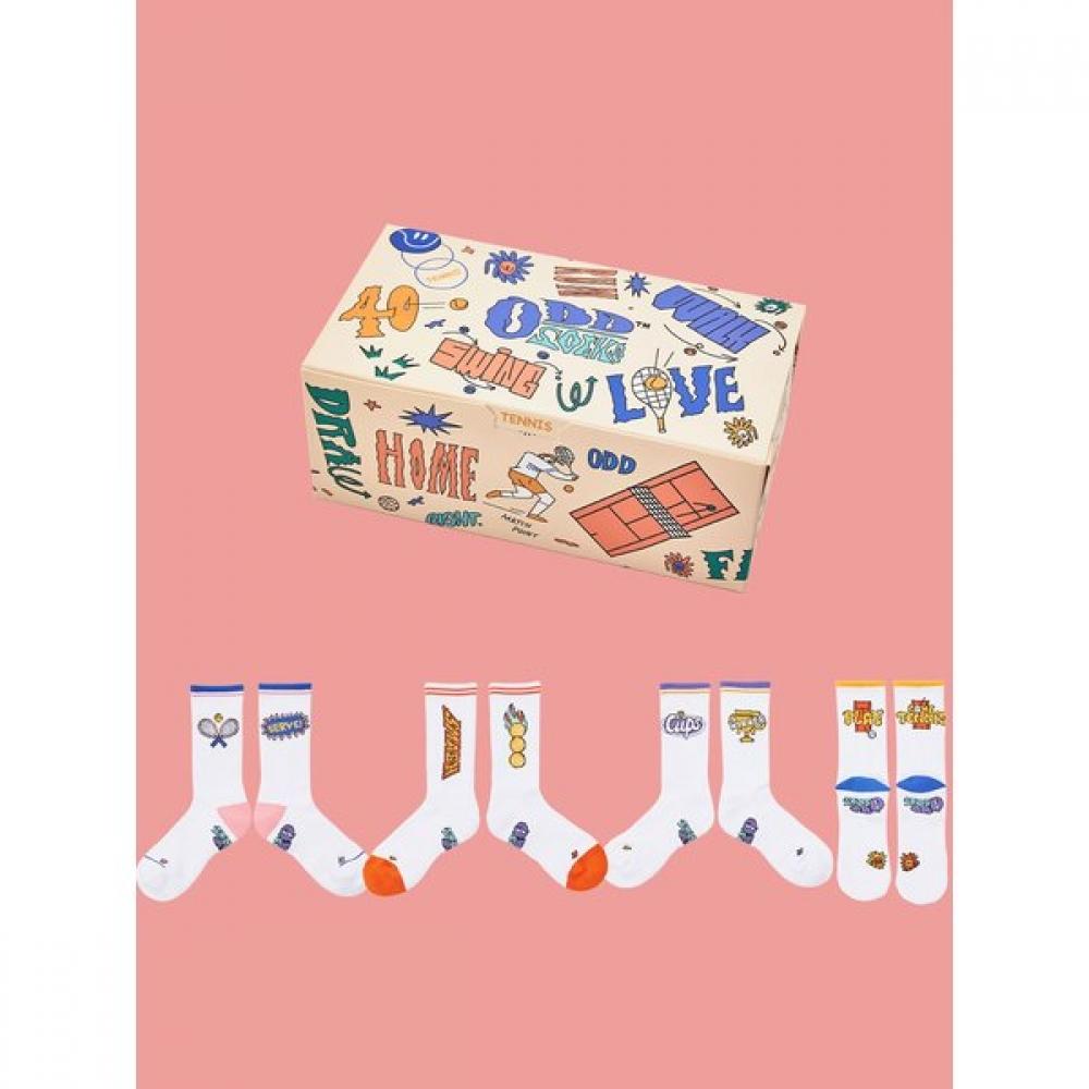 Coolmax Odd Socks 4 Pack Tennis Crew Socksb