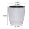 Plant Flower Pot Self Watering Pot White Round Planter Balcony Office Home Succulent Automatic Water-absorbing Flower Pots