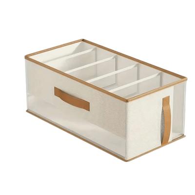 Durable 5 Grids Handbag Storage Box Thickened Multi-Functional Wardrobe Organizer Space Saving Foldable Closet Organizer