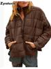 New Autumn Winter Women's Lightweight Zip-Up Compressible Cotton Puffer Jacket