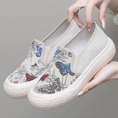 New Spring and Summer Fisherman Shoes Flat-soled Fashion Trendy Casual Breathable Canvas Shoes Lazy Women's Singles Shoes