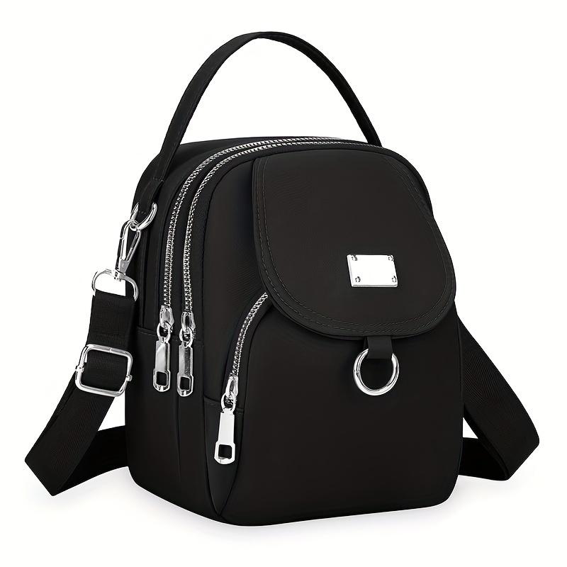 

Hot Crossbody Bag Solider Color For Women Fashion Portable Casual Bag Students Cross Body Shoulder Bag чёрный