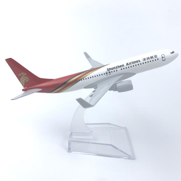 

16CM Alloy Aircraft Model Shenzhen Airlines 737 Collectible With Landing Gear Children s Toy Gift
