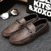 Casual Shoes for Men Loafers Leather Slip On Moccasins Breathable Comfortable Outdoor Walking Shoes for Men Walking