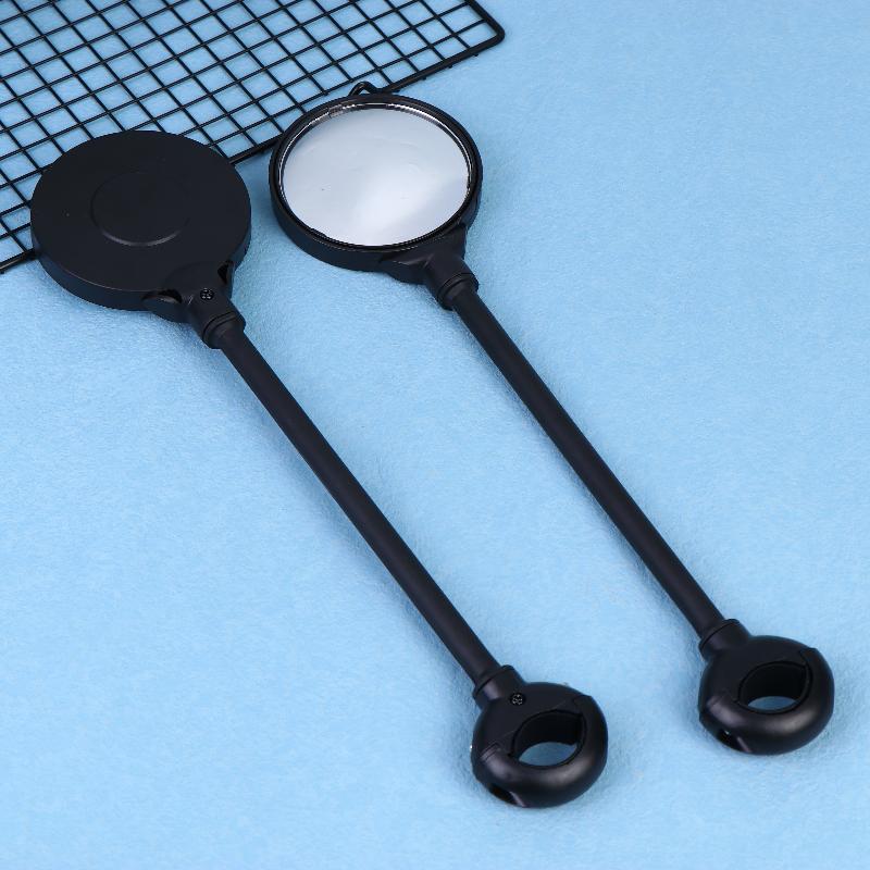 1/2Pcs Rearview Handlebar Mirrors Rotatable For Mountain Road Bike Motorcycle Bendable Hose Adjustable Rearview Mirror