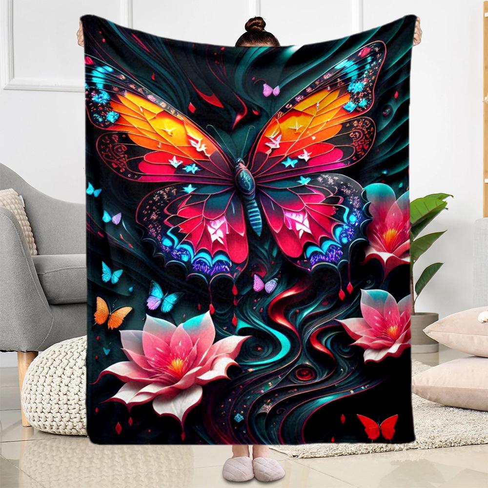 Butterfly Dream Catcher Blanket Comfortable Suitable for Office Chair Seaside Chair for All Seasons Modern Style Gifts For Family Or Friends