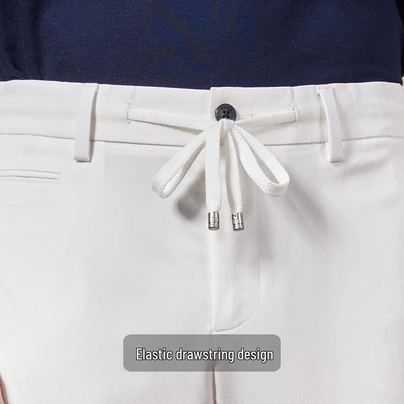 Antonio Men's Modal Blend Stretch Straight-Leg Casual Pants