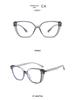 Women's Ultralight Square Cat-Eye Glasses 2502 – Anti-Blue Light, Myopia Ready, Stylish TR Frame
