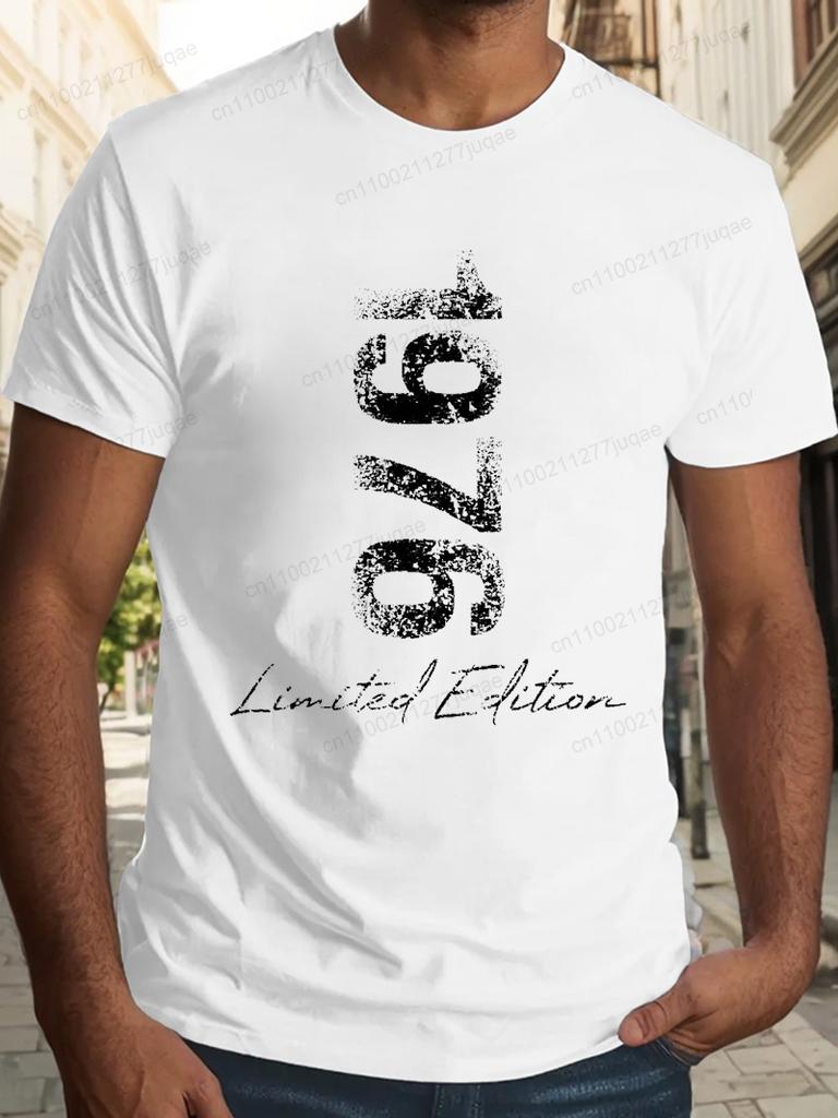 T-shirt da uomo 1976 Maglietta 1976 Edizione Limitata T-shirt Regali di Compleanno Manica Corta per Uomo Donna Vintage T-shirt Abbigliamento Maschile