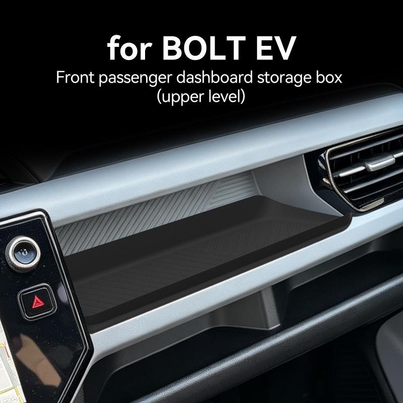 For 2027 Chevrolet CHEVY BOLT EV Silicone Passenger Dashboard Storage Box Car Organizer