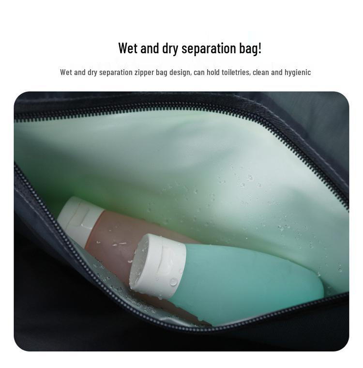 Large Capacity Colorful Shiny Fitness Travel Bag with Wet/Dry Separation - Versatile Crossbody Shoulder Bag
