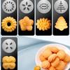 Cookies Maker Press Machine Cake Cream Decorating Gun Nozzles Stainless Steel Cookie Quick Maker Mold Press Kit Baking Tools