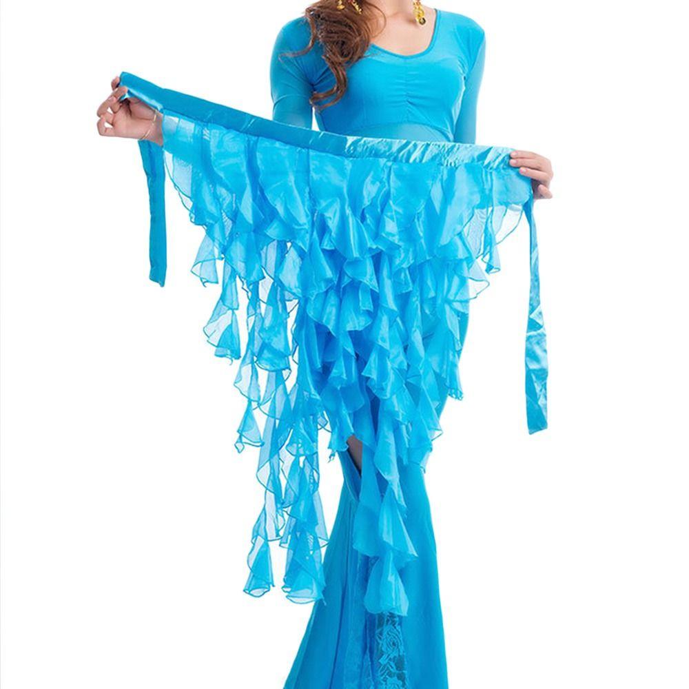 Shiny Hip Scarf Tassels Dancer Skirt Women Show Costumes