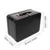 Portable Lunch Tin Box Sturdy Tinplate Construction with Handle Hinged Lid Buckle Latch Leakproof Storage for Food Crafts