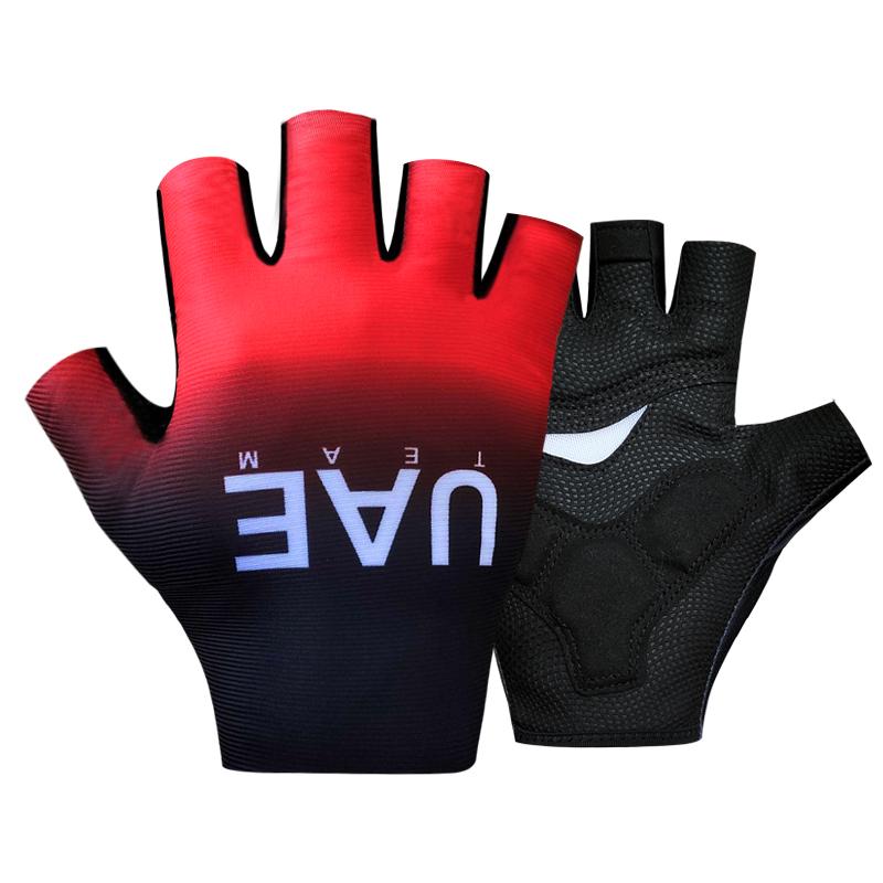 Pro Team 2026 Breathable Cycling Gloves UAE ITALY Road Bike Gloves Men Sports Half Finger Anti Slip MTB Bicycle Glove