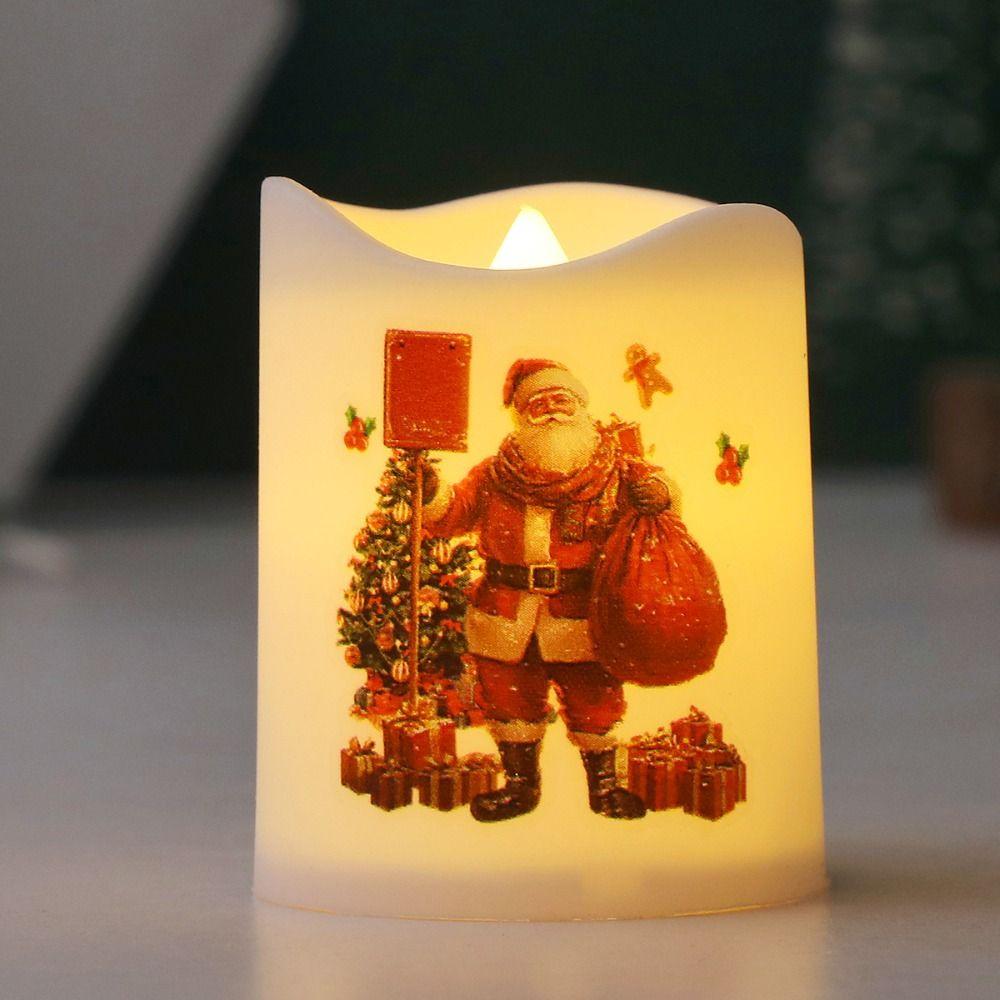 6pcs Christmas Tree Wind Lantern Santa Claus Snowman Merry Christmas Decor  Party Favors