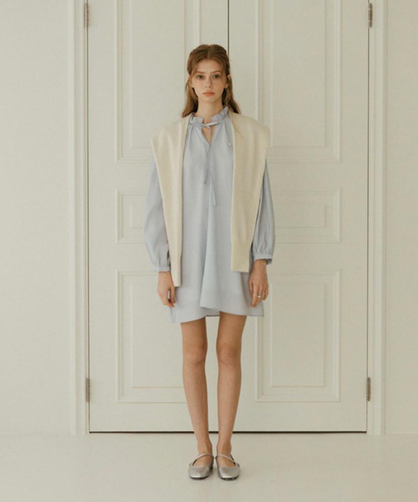 Aejeuipeu Sofia Flare Dress (Sky Blue)